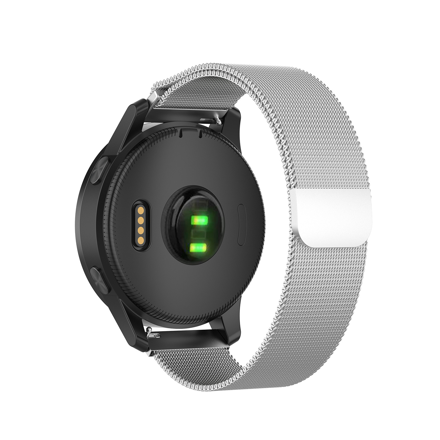 Correa Milanese loop para el Garmin Vivoactive / Vivomove - plata