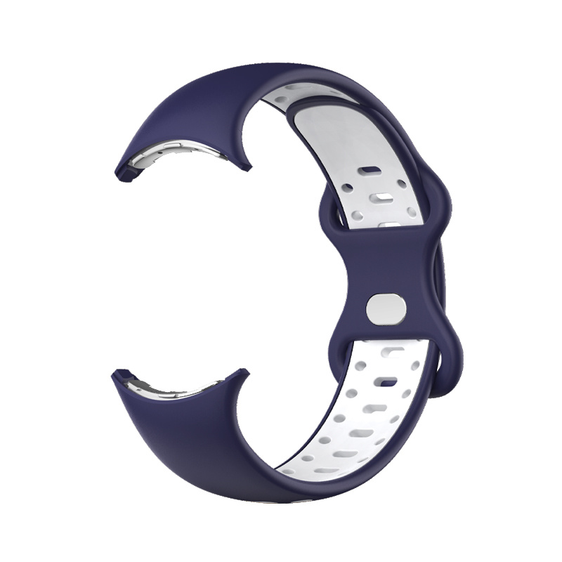 Correa deportiva doble para el Google Pixel Watch - azul blanco