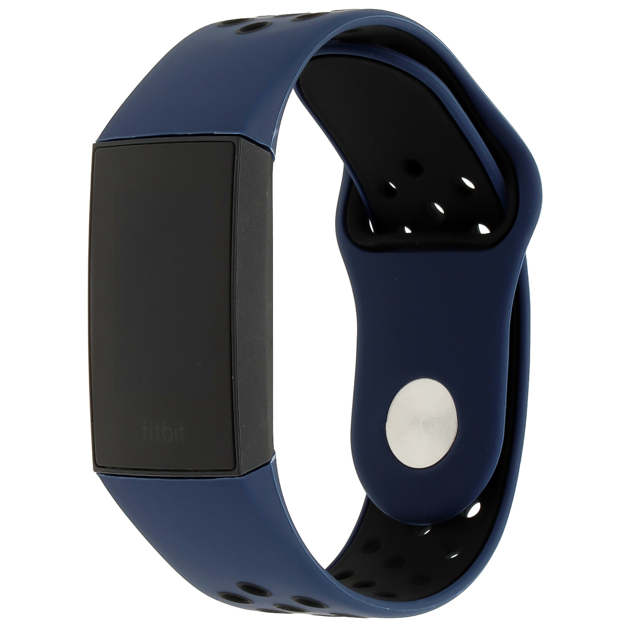  Fitbit Charge 3 &amp; 4 doble banda deportiva - azul oscuro negro