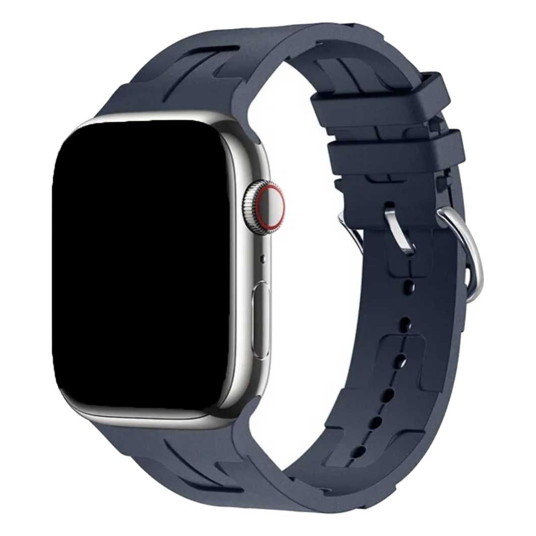 Apple Watch Hermès correa simple tour kilim hebilla del cinturón - medianoche