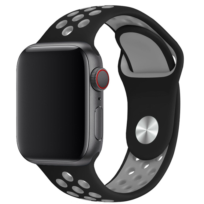Apple Watch doble banda deportiva - negro gris