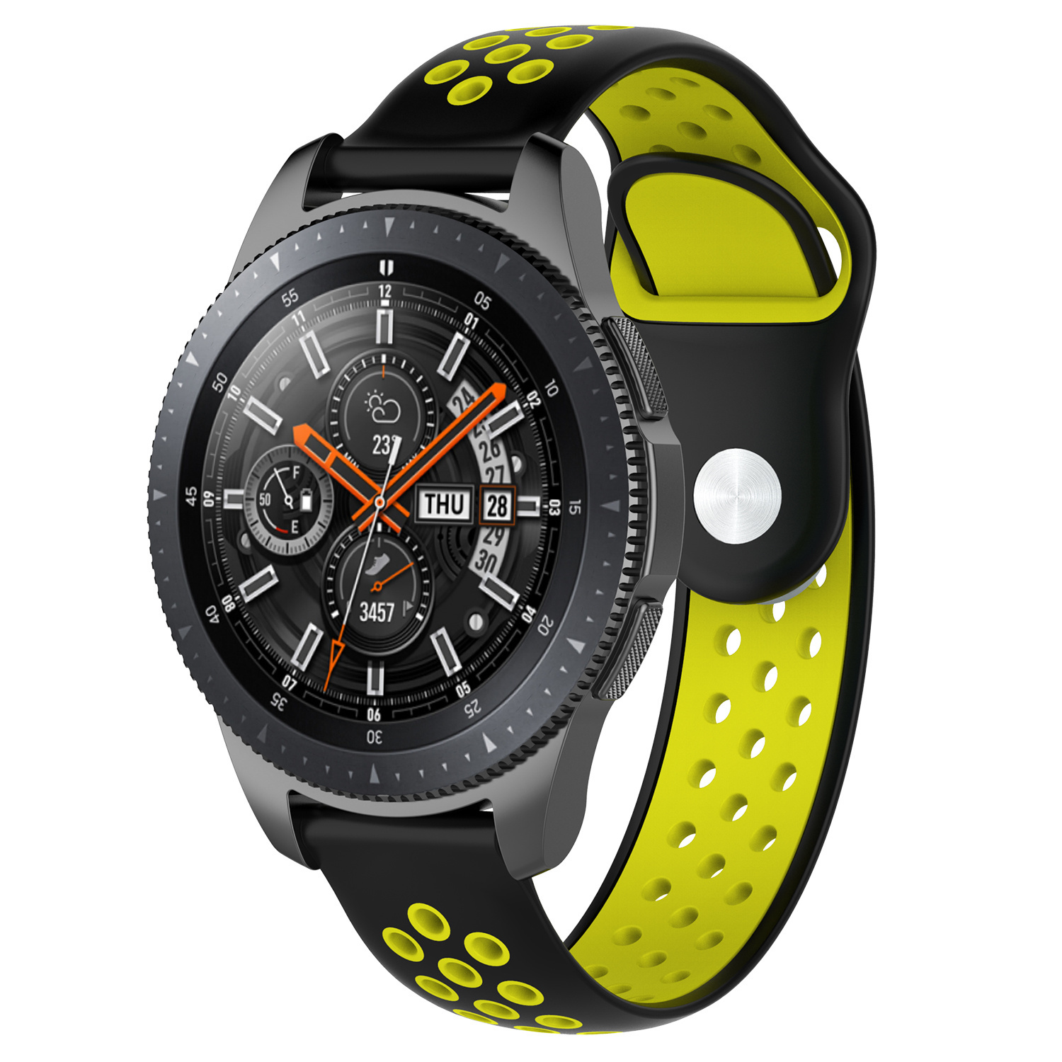 Samsung Galaxy Watch doble banda deportiva - negro amarillo