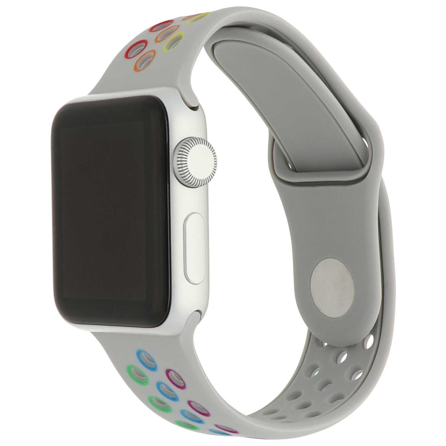 Correa deportiva doble para el Apple Watch - blanco antiguo colorido