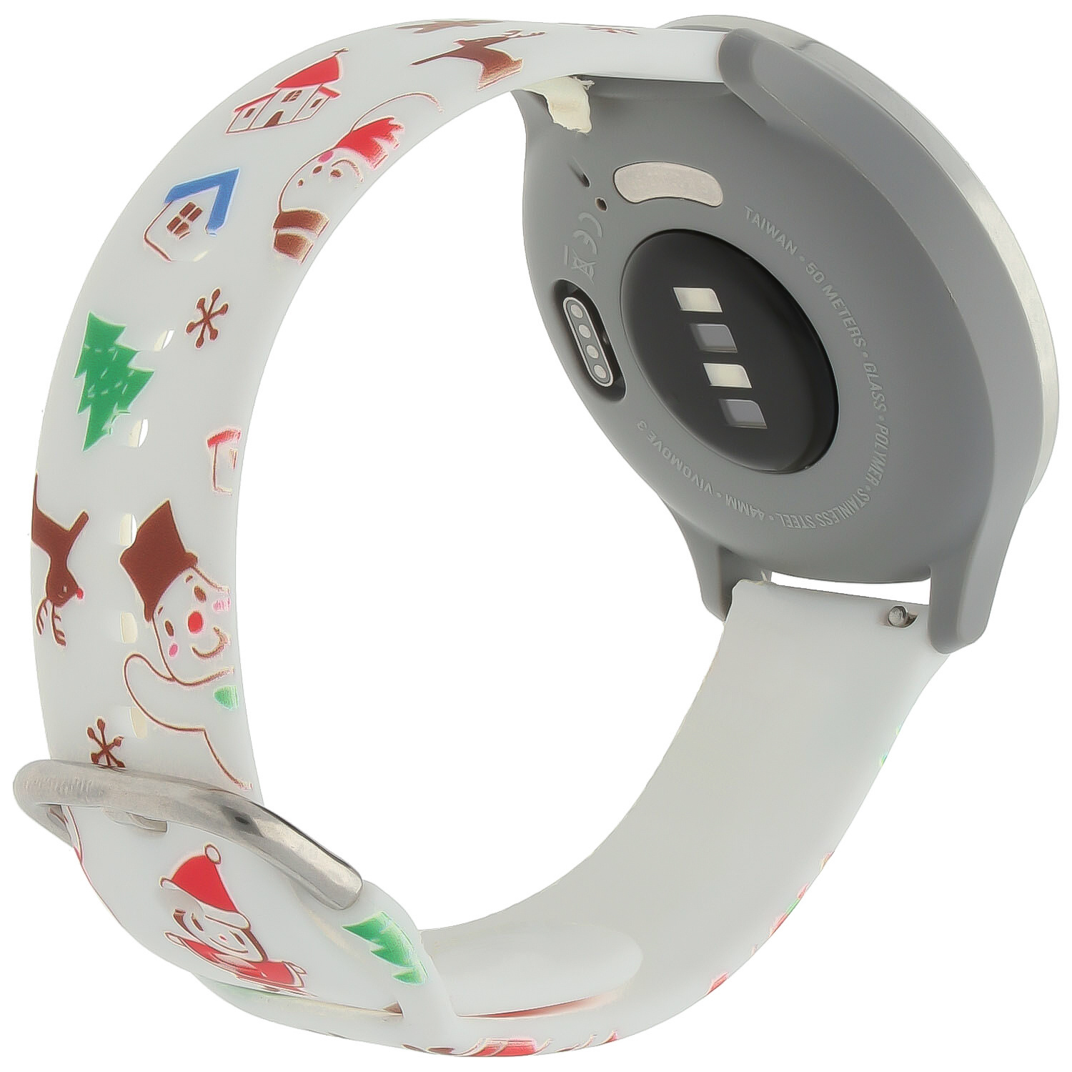Correa deportiva estampada para el Huawei Watch - Navidad muñeco de nieve blanco