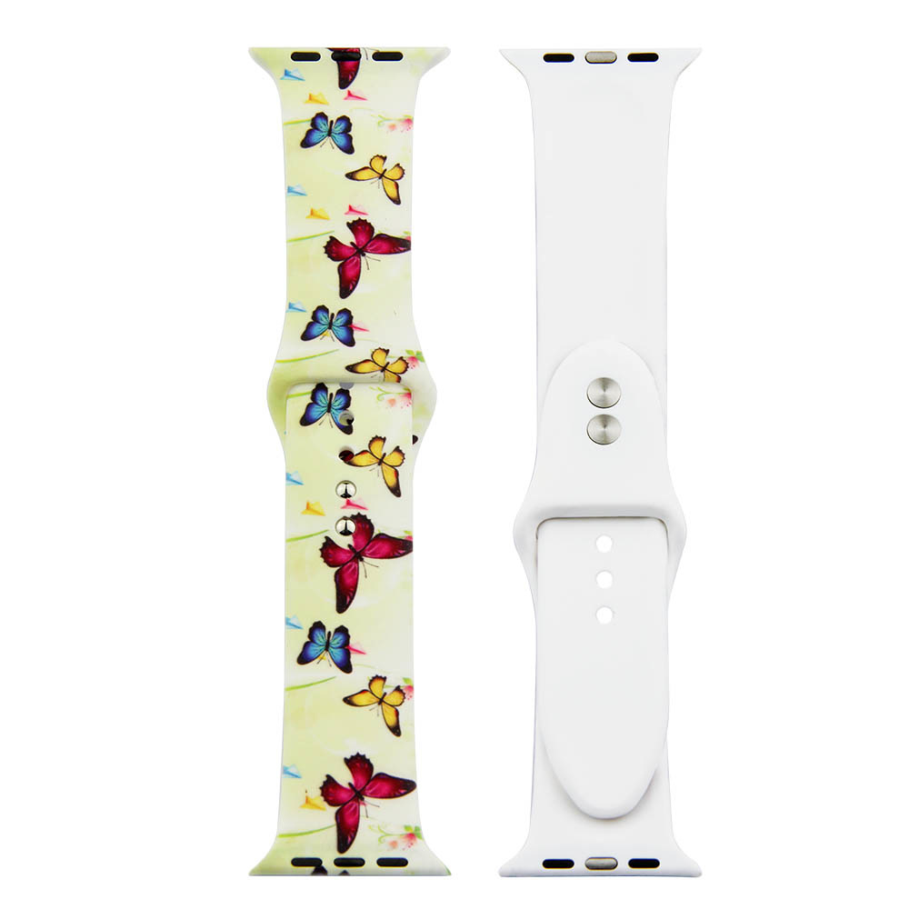 Correa deportiva estampada para el Apple Watch - mariposa