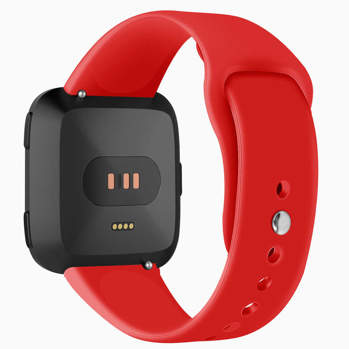 Correa deportiva de silicona para el Fitbit Versa - roja