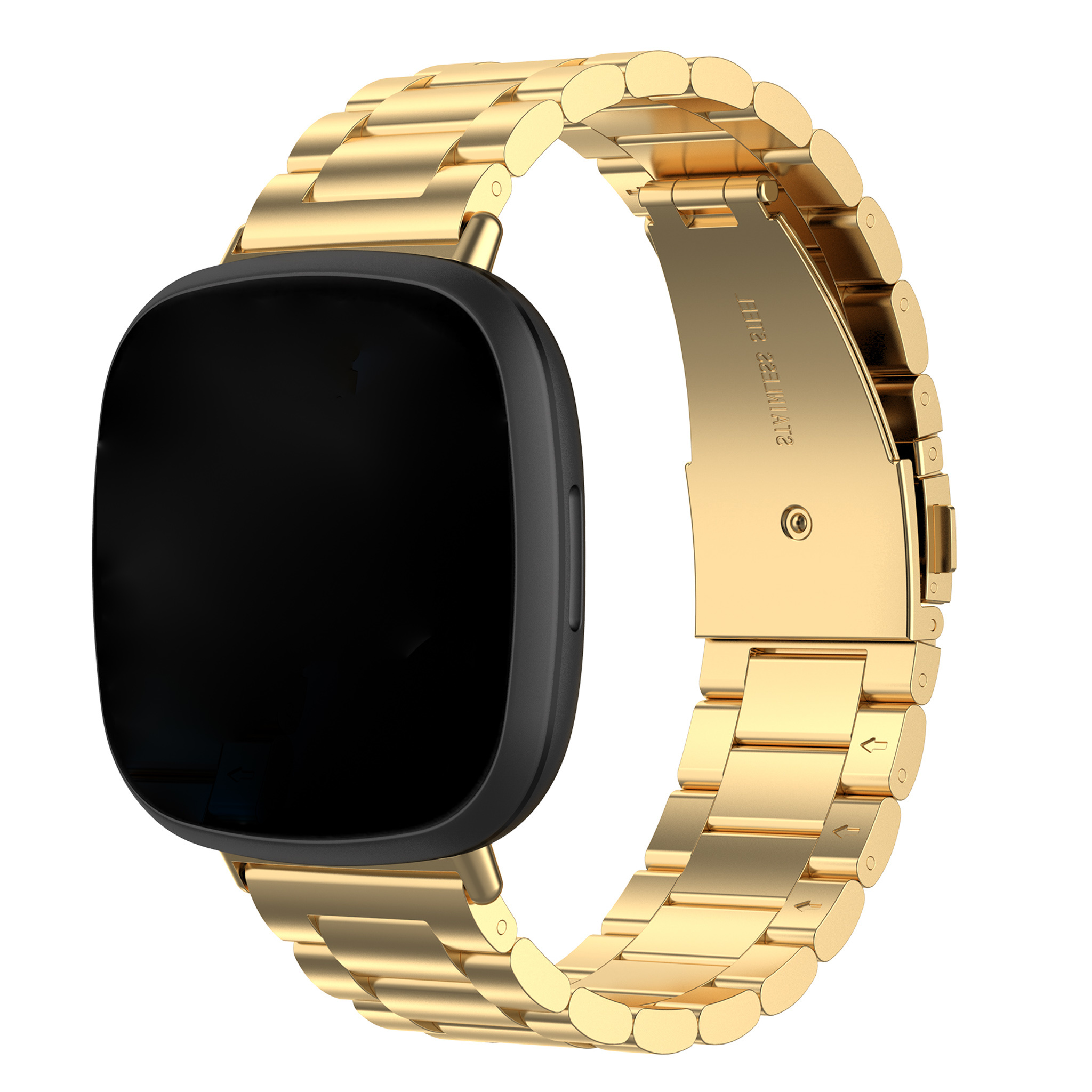  Fitbit Versa 3 / Sense cuentas eslabón de acero - oro