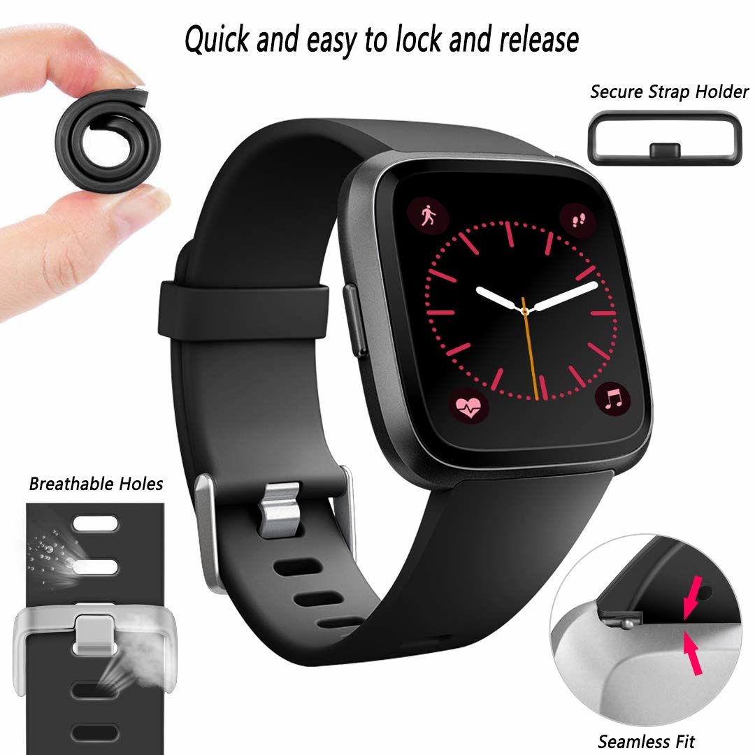Correa deportiva para el Fitbit Versa - negra