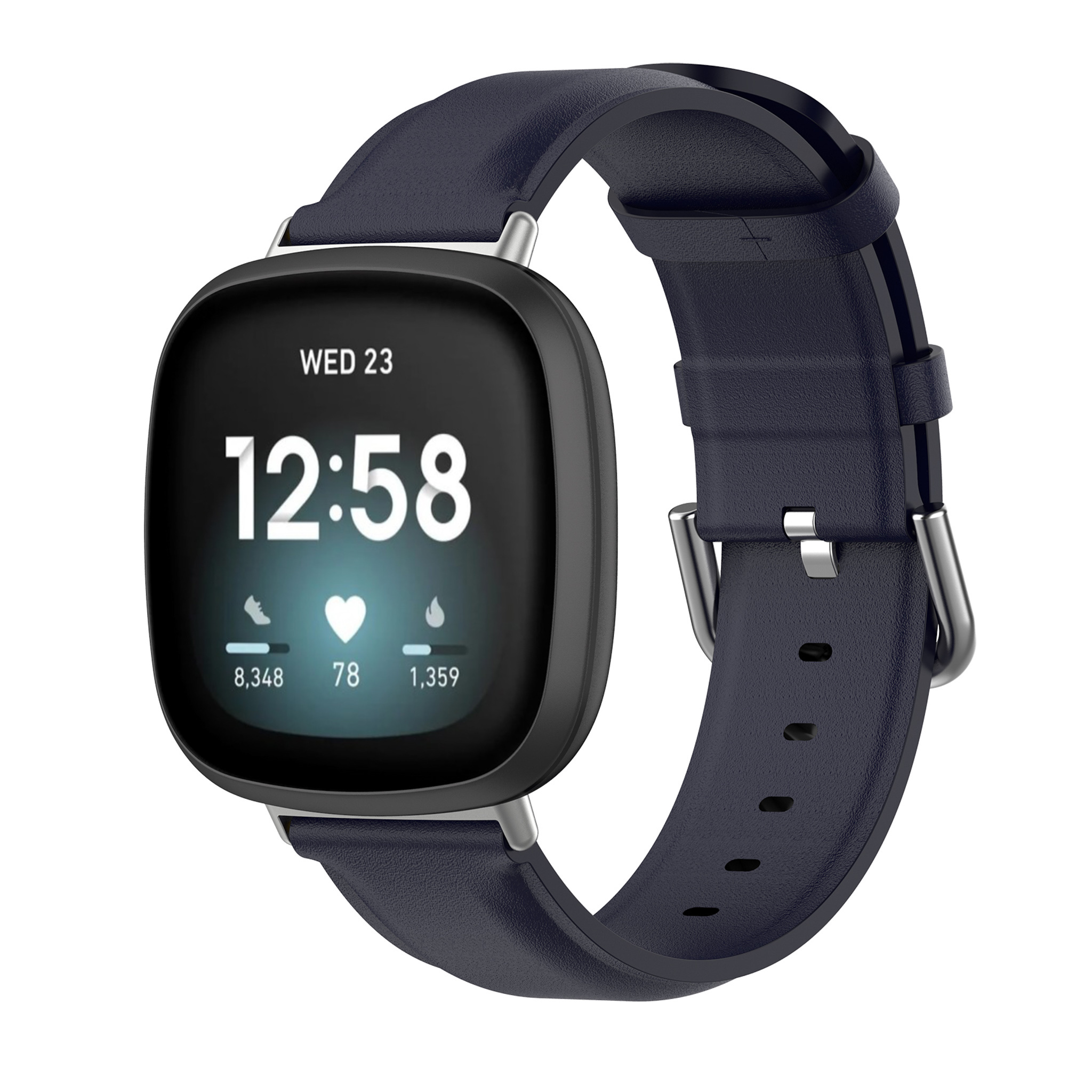  Fitbit Versa 3 / Sense correa de piel - azul