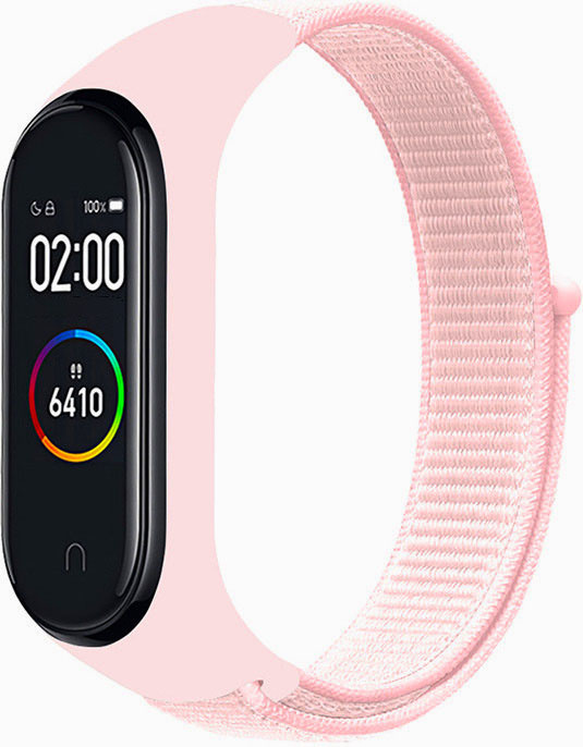 Xiaomi Mi band 3/4/5/6 cinturón running nylon - rosa perla