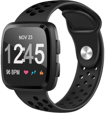 Correa deportiva doble para el Fitbit Versa - negro negro
