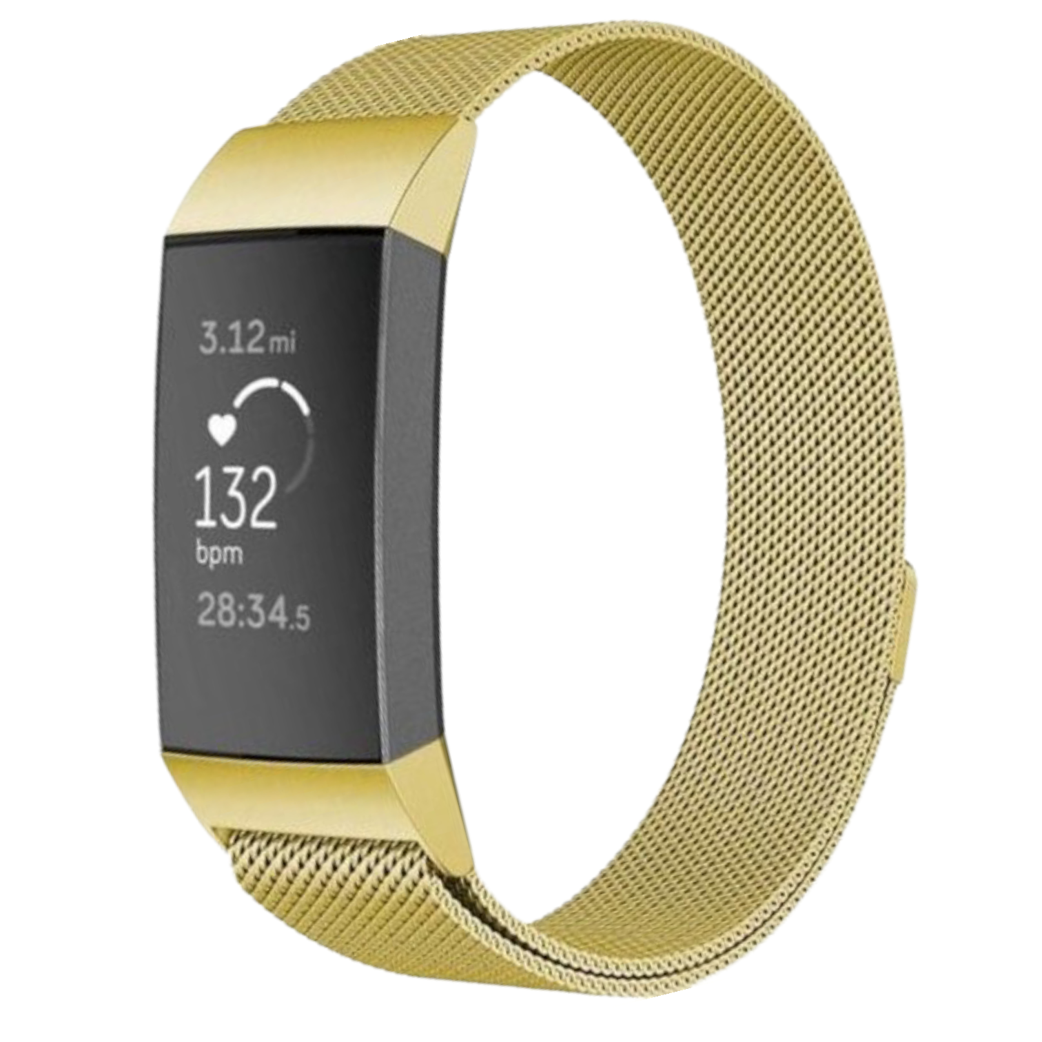  Fitbit Charge 3 &amp; 4 milanese banda - oro