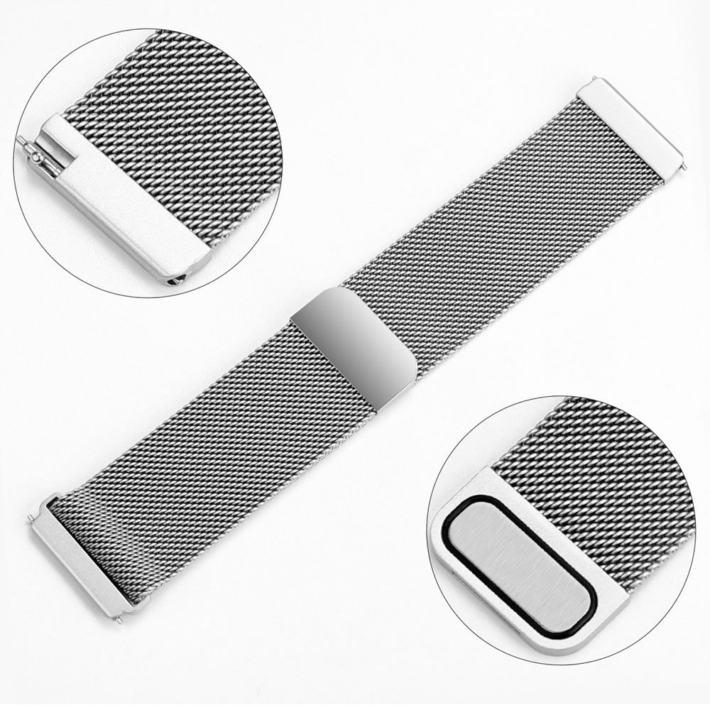 Correa Milanese loop para el Fitbit Versa - plata