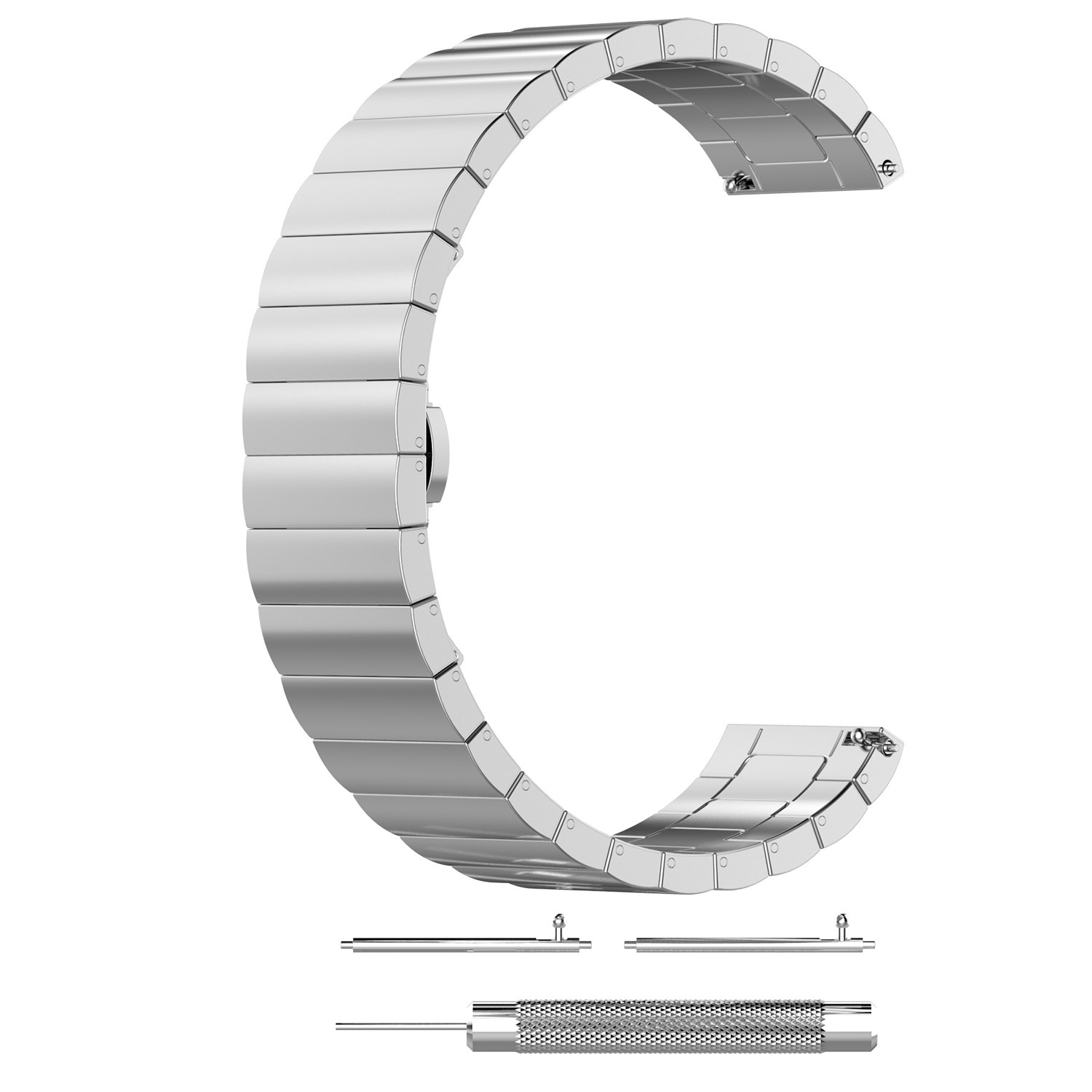 Correa de eslabones de acero para el Samsung Galaxy Watch - plata