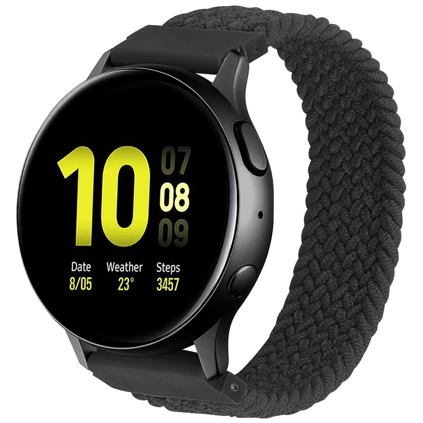 Samsung Correa Galaxy Watch de nylon trenzado - color carbón