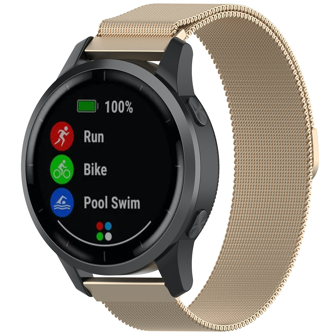 Garmin Vivoactive / Vivomove milanese banda - champán
