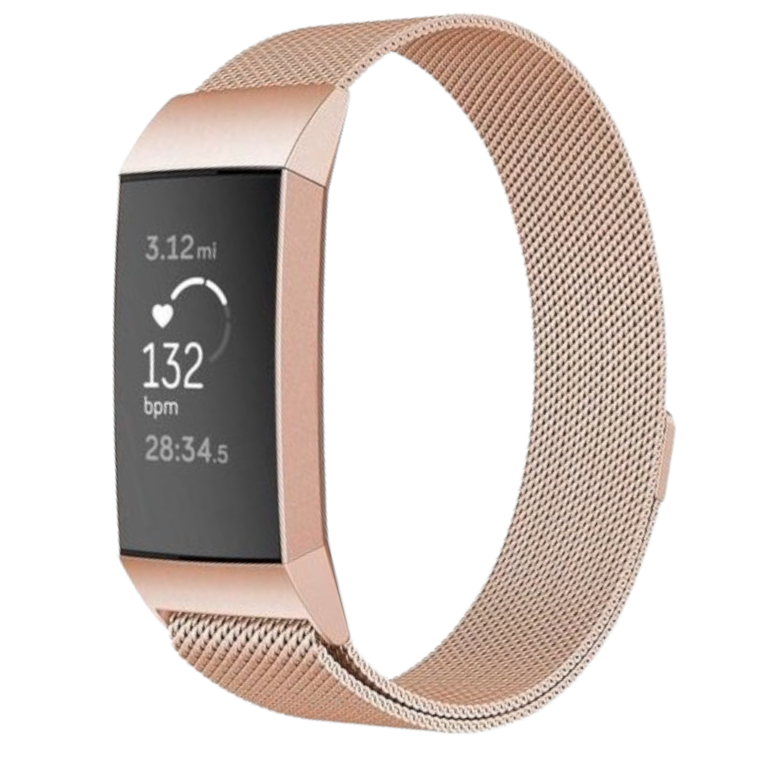  Fitbit Charge 3 &amp; 4 milanese banda - oro rosa