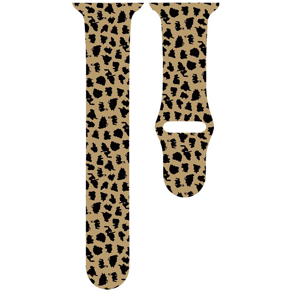 Correa deportiva estampada para el Apple Watch - marrón leopardo
