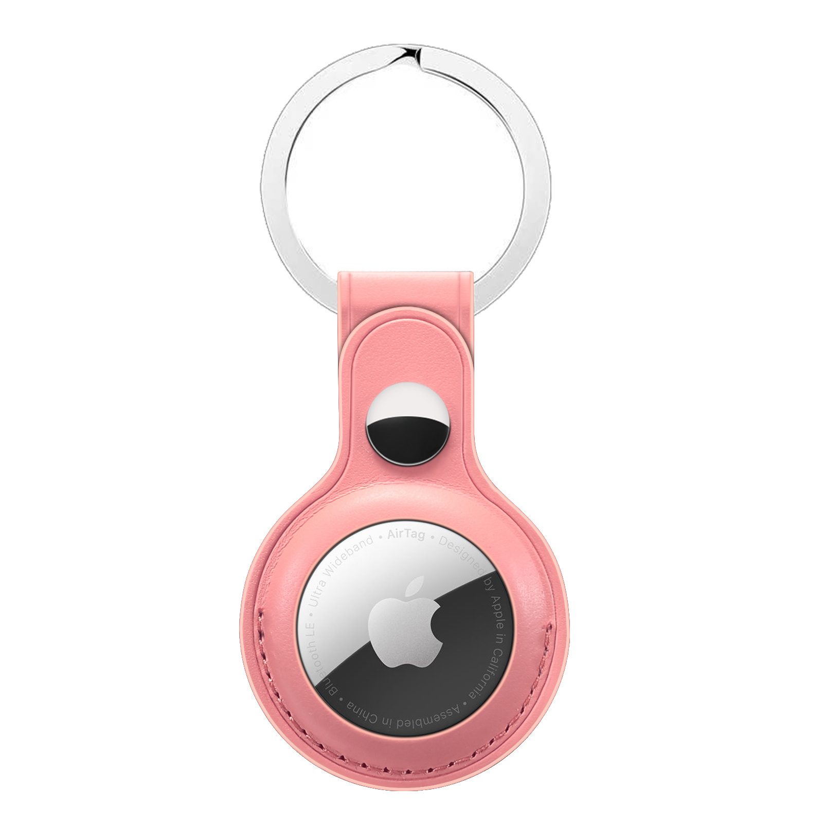 Llavero AirTag de piel PU - rosa