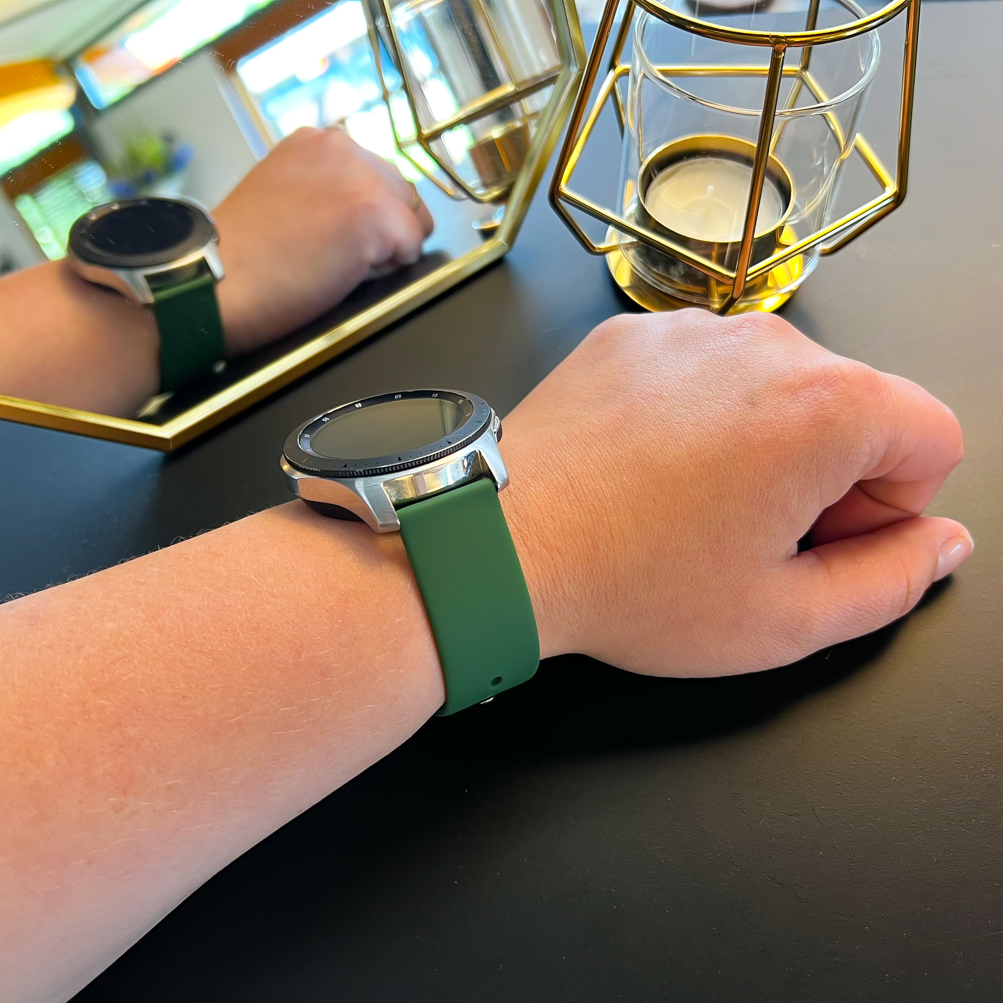 Correa deportiva de silicona para el Samsung Galaxy Watch - verde militar