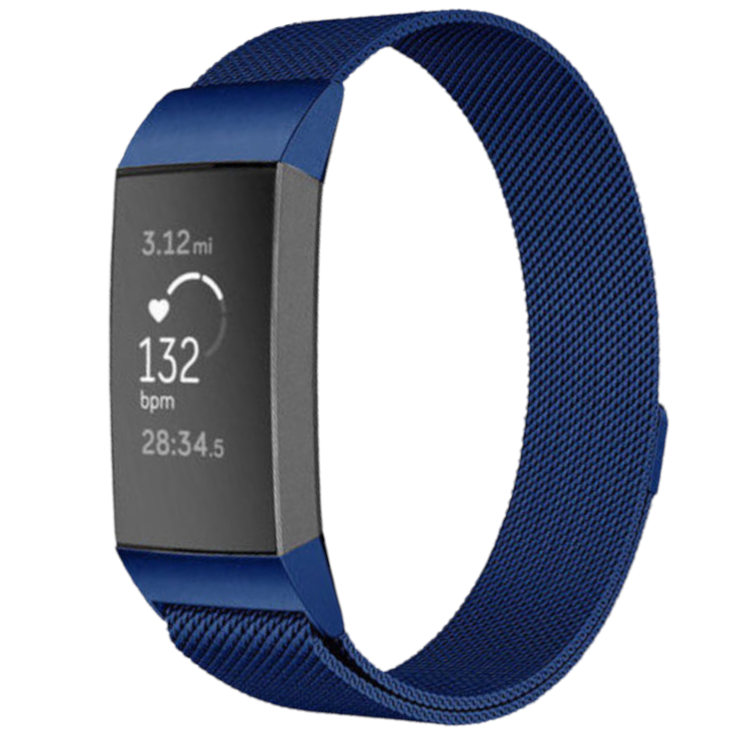  Fitbit Charge 3 &amp; 4 milanese banda - azul