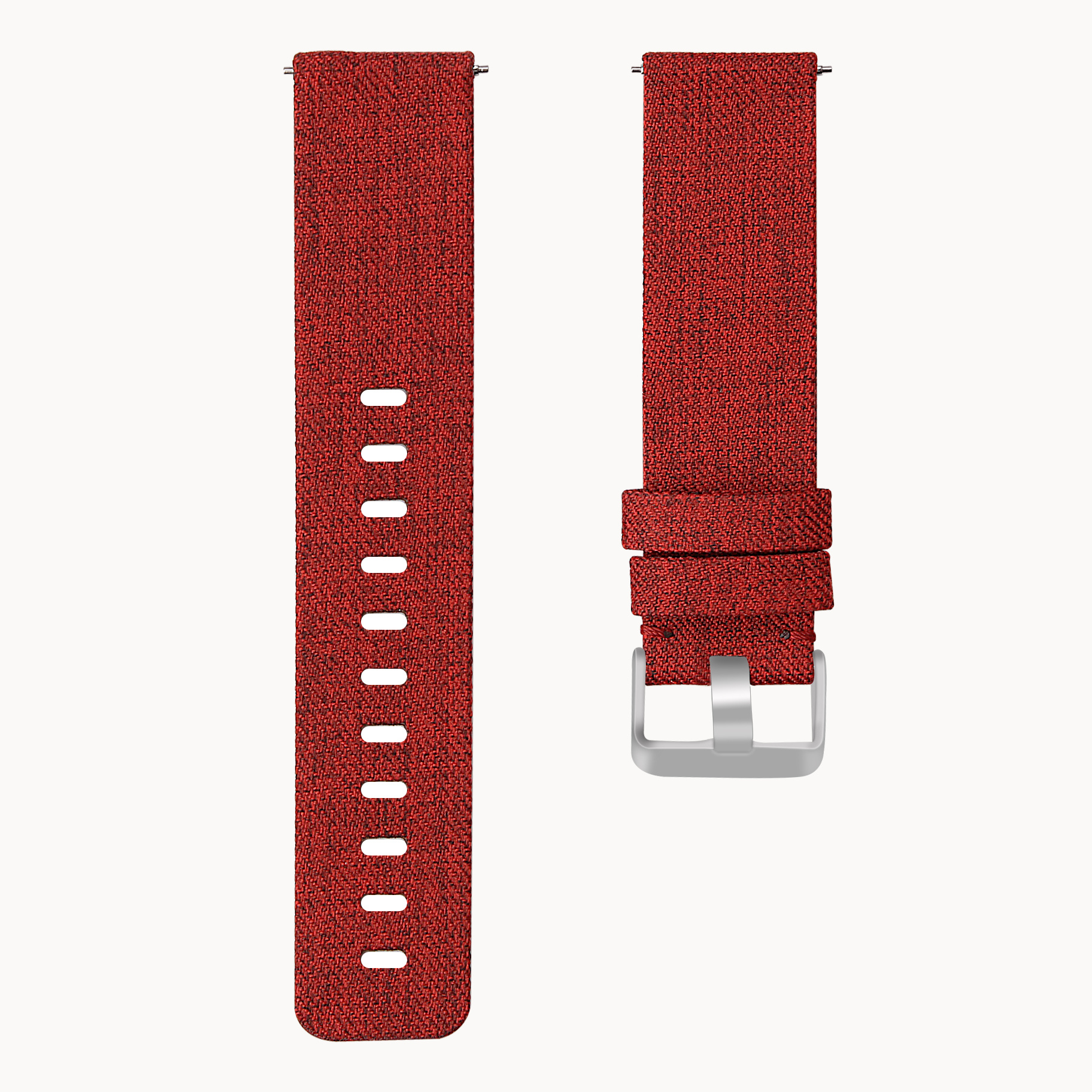 Correa de nailon con hebilla para el Fitbit Versa - roja