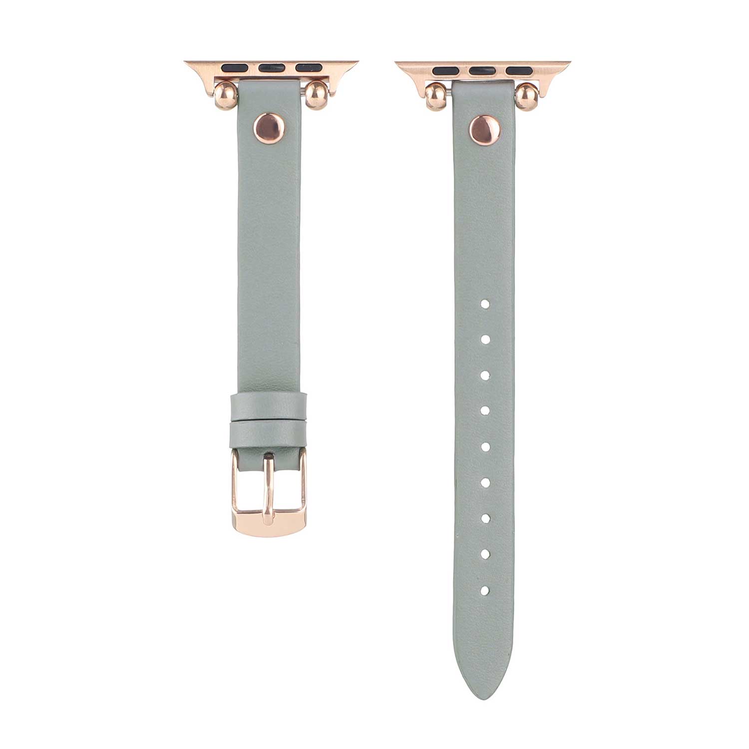 Correa inteligente de piel para el Apple Watch - azul