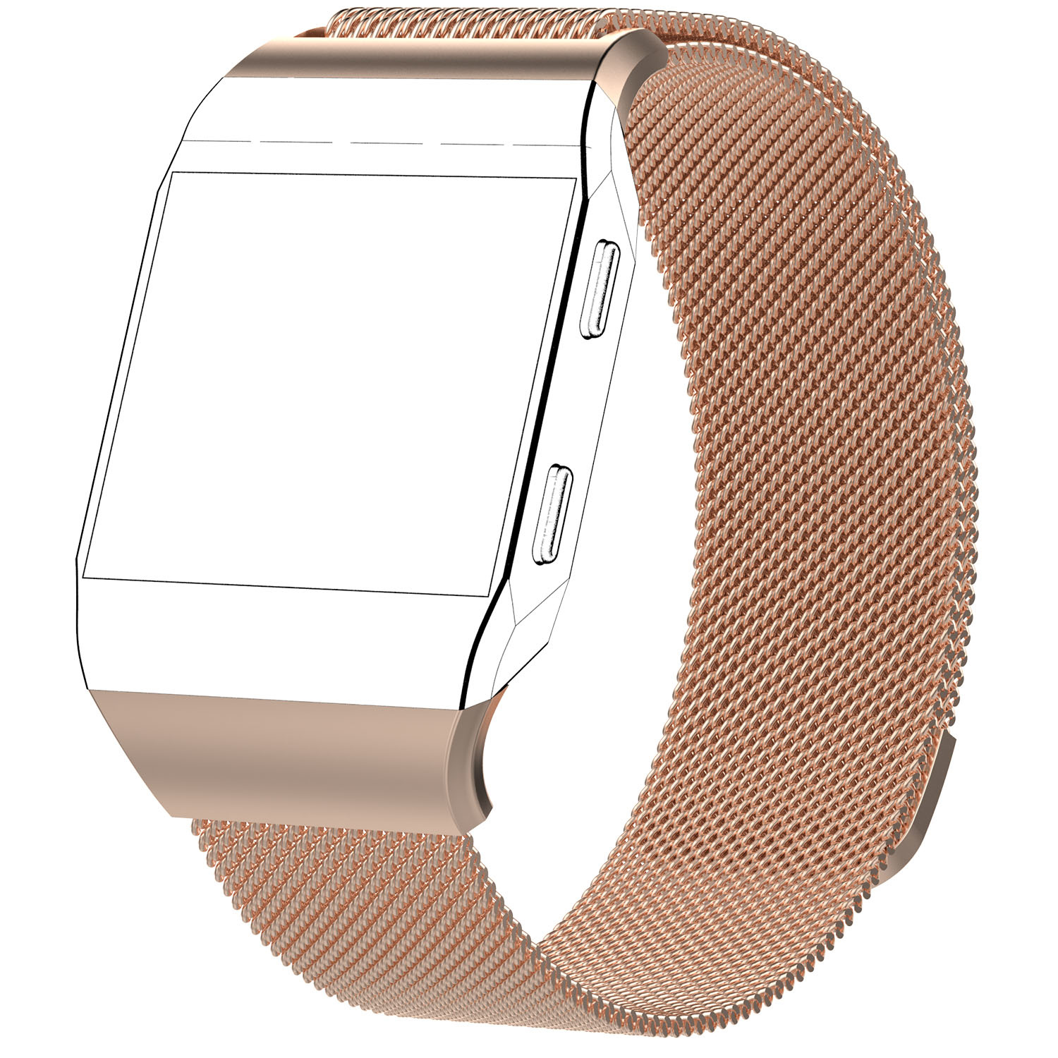 Correa Milanese loop para el Fitbit Ionic - oro rosa