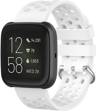 Correa deportiva point para el Fitbit Versa - blanco
