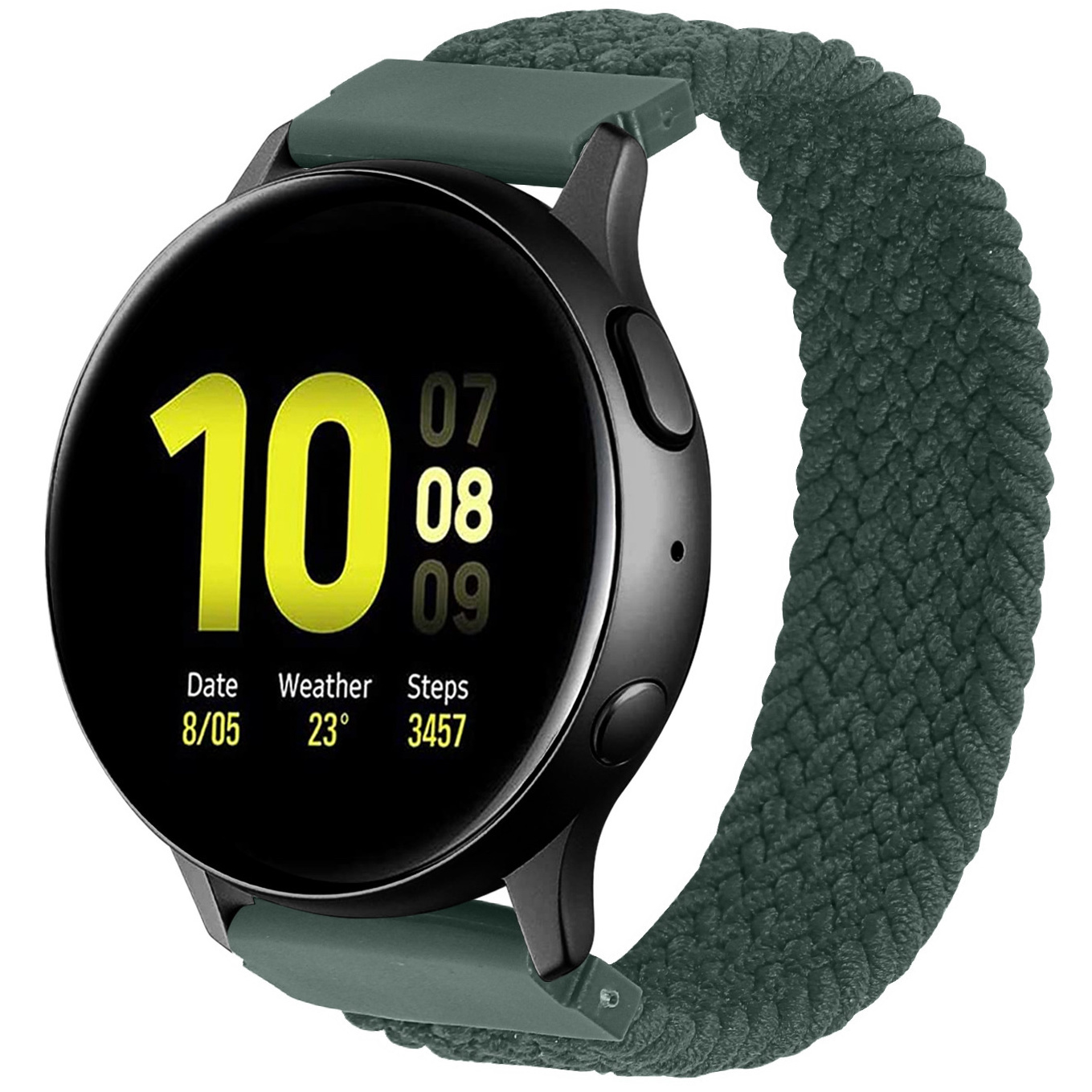 Samsung Correa Galaxy Watch de nylon trenzado - verde inverness