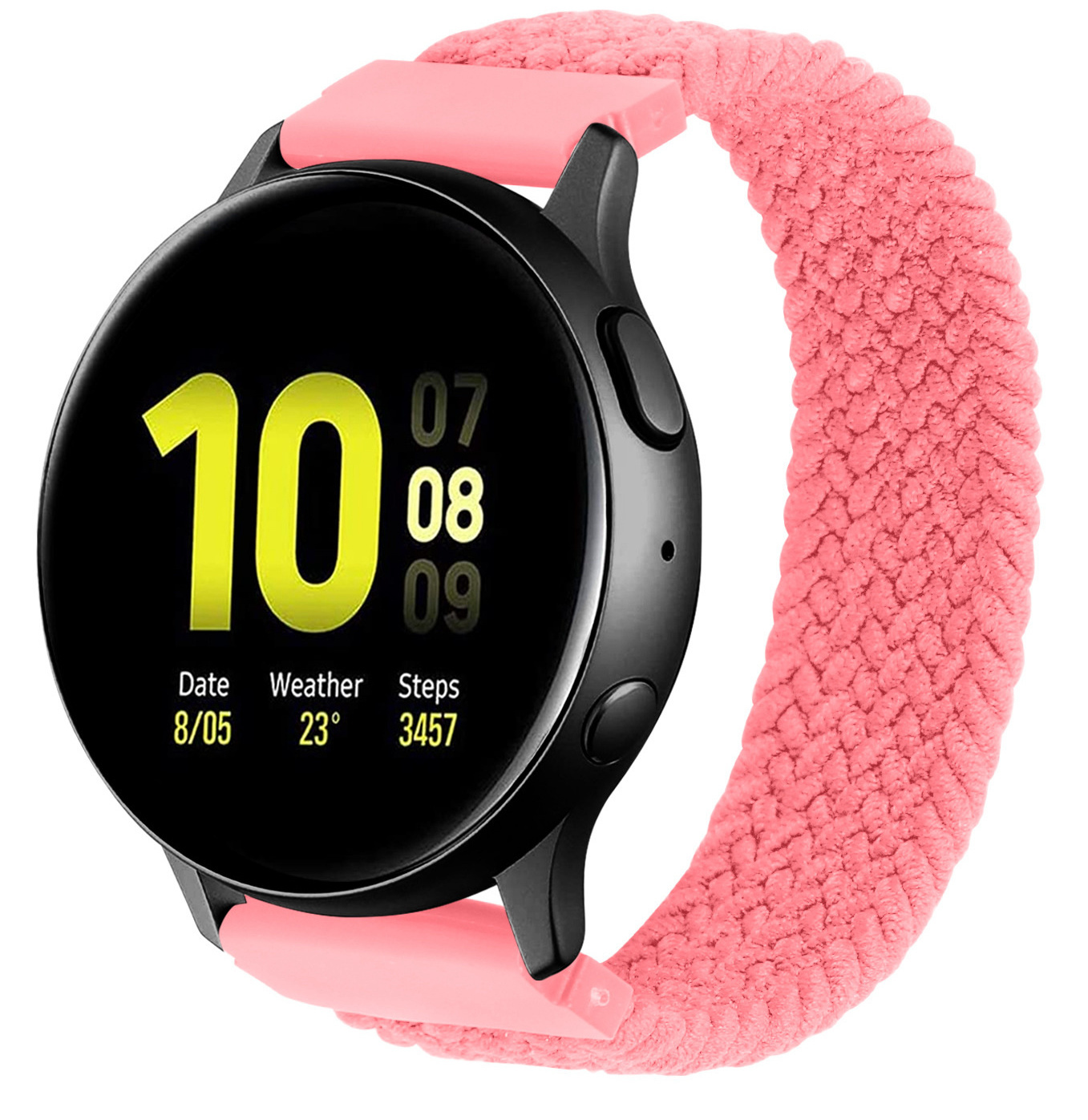 Samsung Correa Galaxy Watch de nylon trenzado en solitario - rosa punch