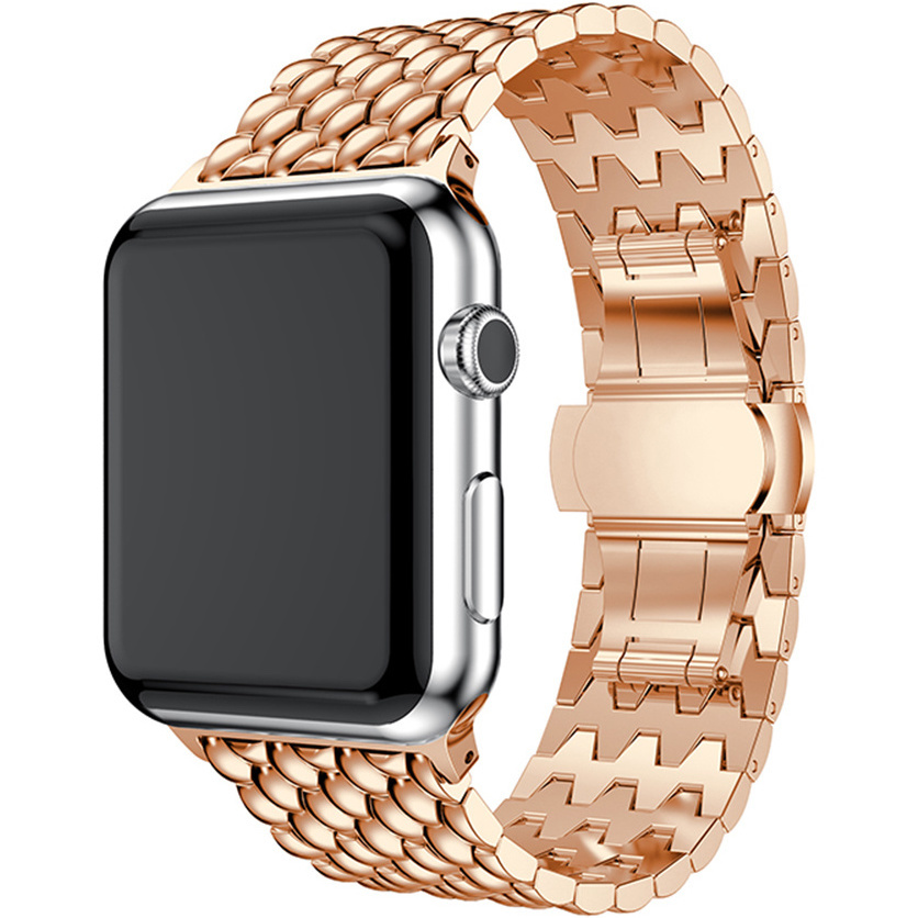 Apple Watch eslabón de acero dragón - oro rosa