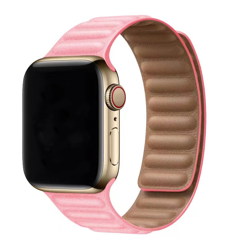 Apple Watch Correa solitaria de piel PU - rosa