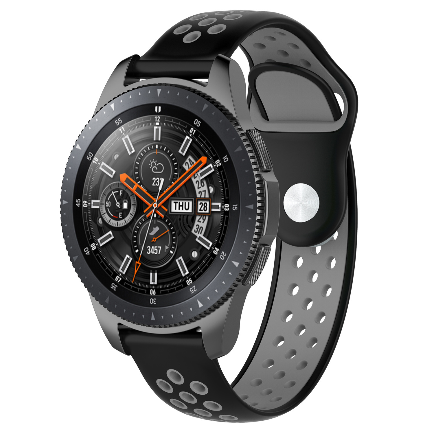 Samsung Correa deportiva doble Galaxy Watch - negro gris