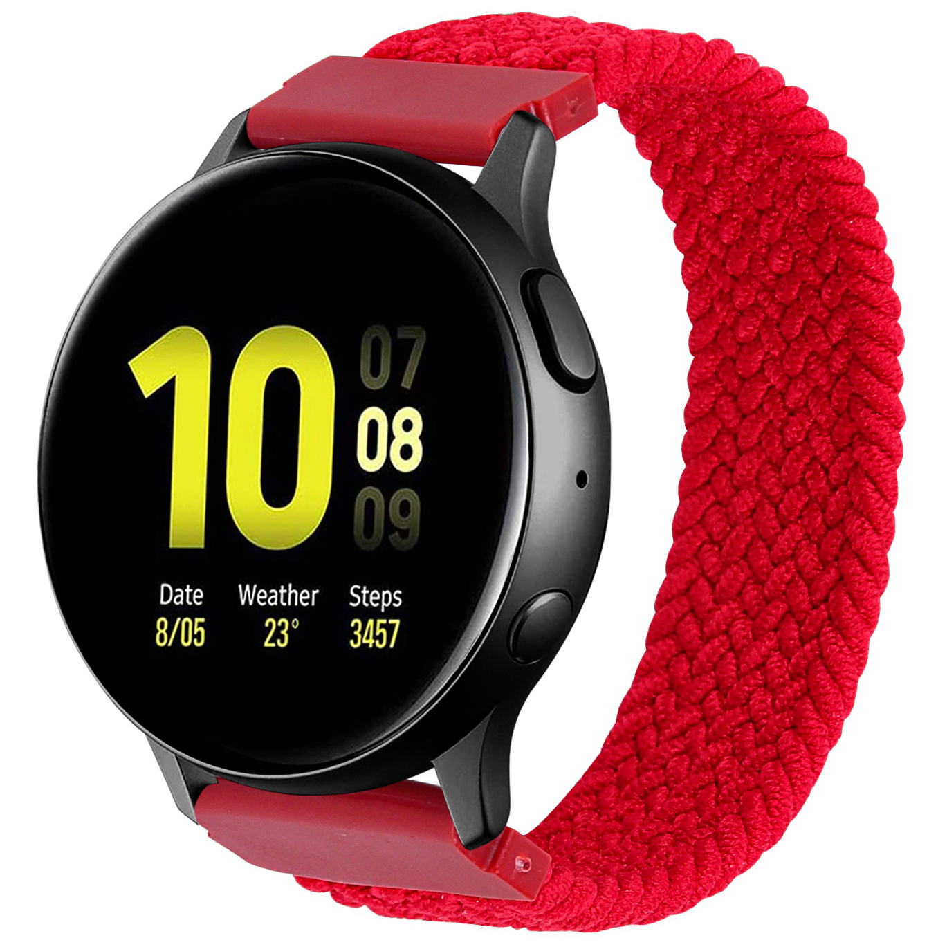 Samsung Correa Galaxy Watch de nylon trenzado en solitario - roja