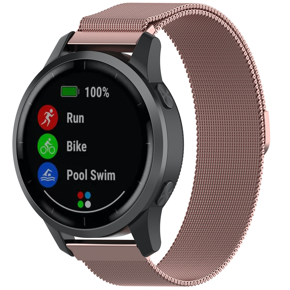 Huawei Watch GT milanese correa - rosa rojo
