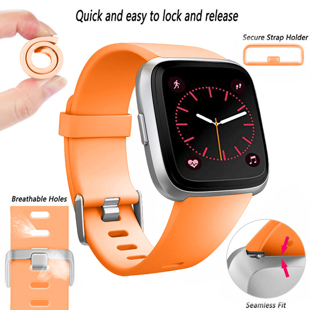 Correa deportiva para el Fitbit Versa - naranja