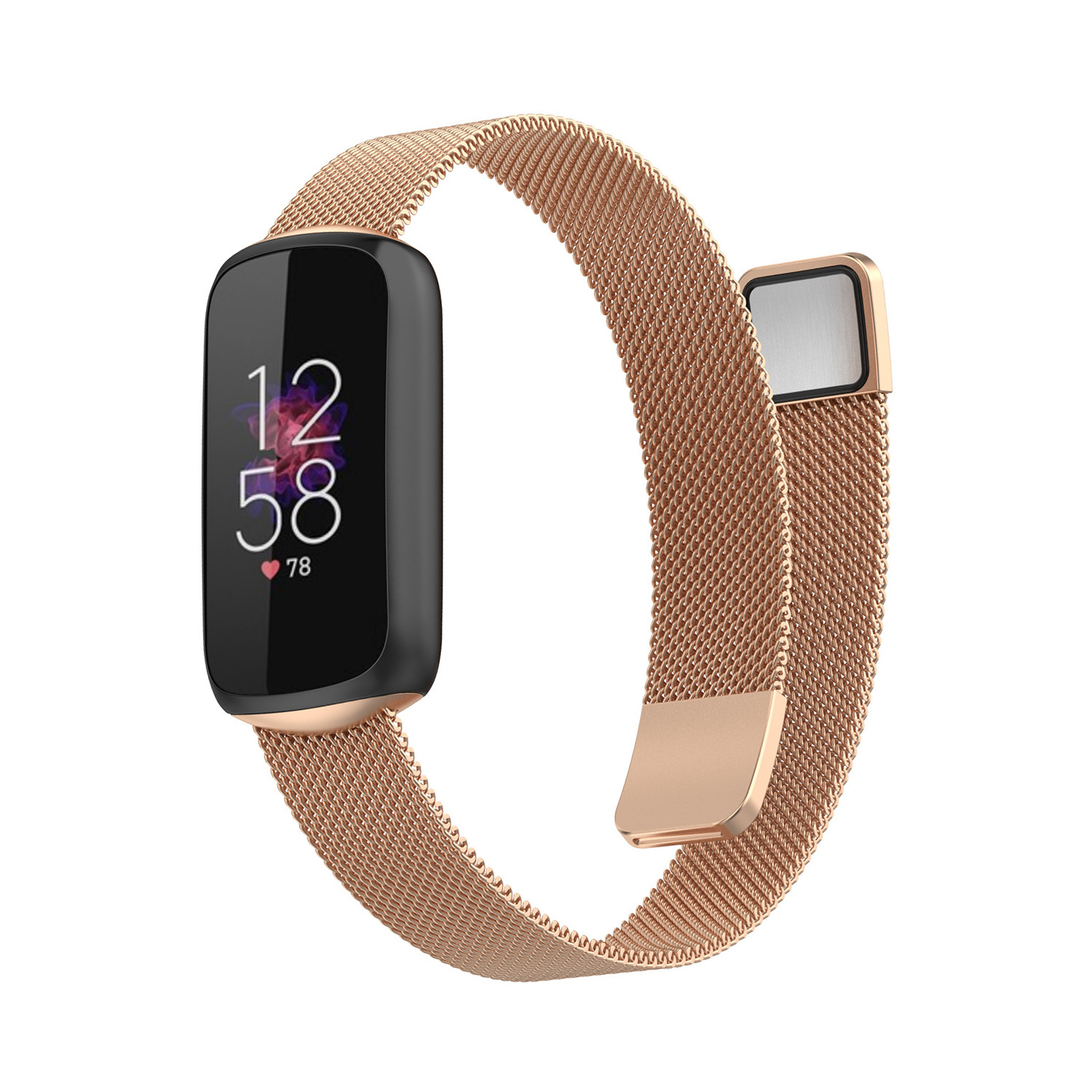 Correa Milanese loop para el Fitbit Luxe - oro rosa