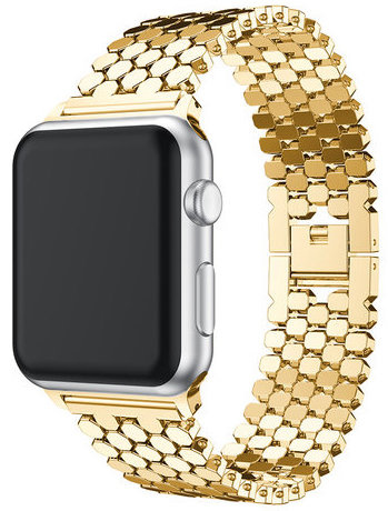 Apple Watch eslabón de acero de pescado - oro