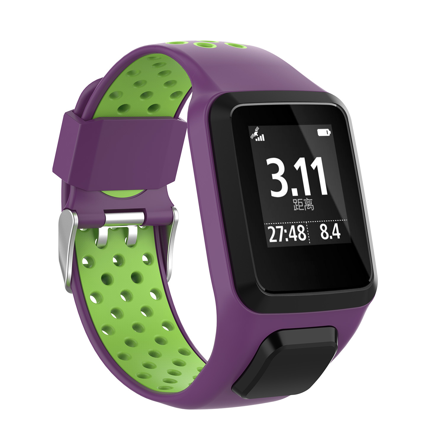 TomTom Runner / Spark / Neumático deportivo doble Adventure - verde púrpura