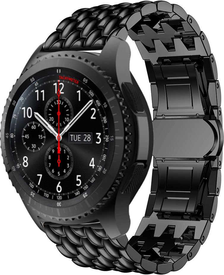 Garmin Vivoactive dragon correa de eslabones de acero - negro