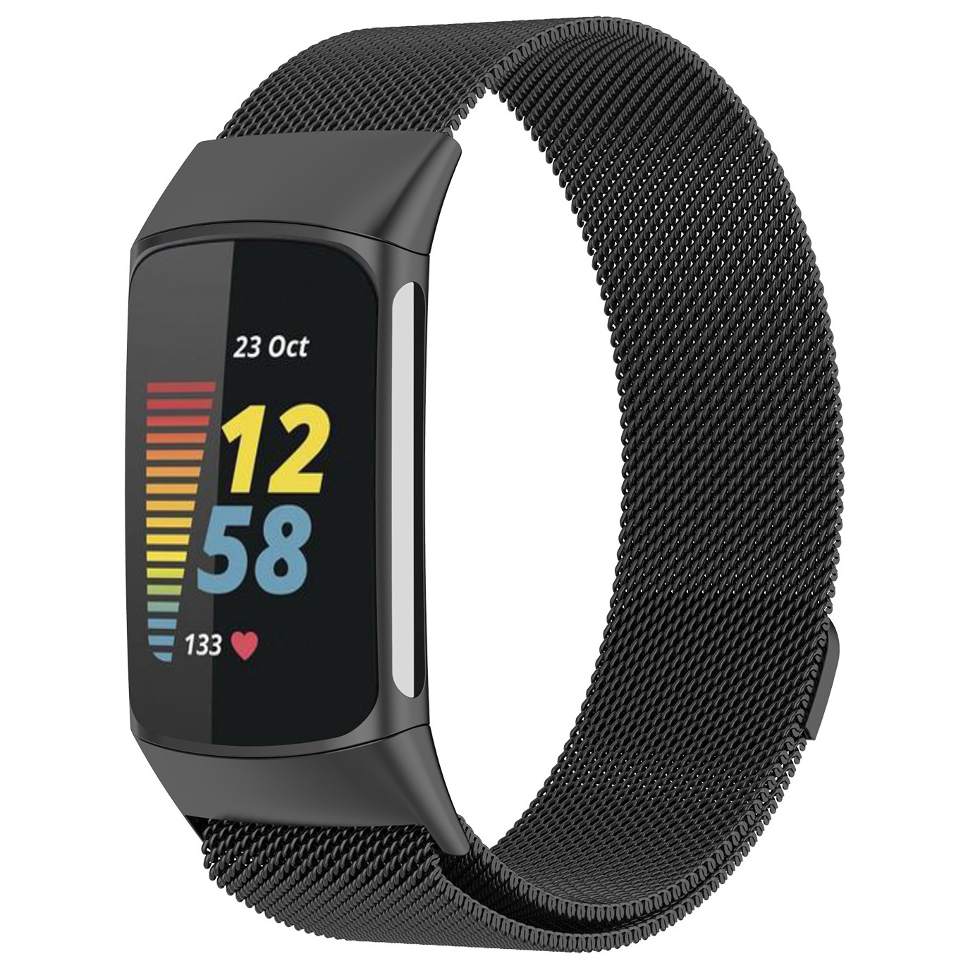  Fitbit Charge 5 milanese banda - negro