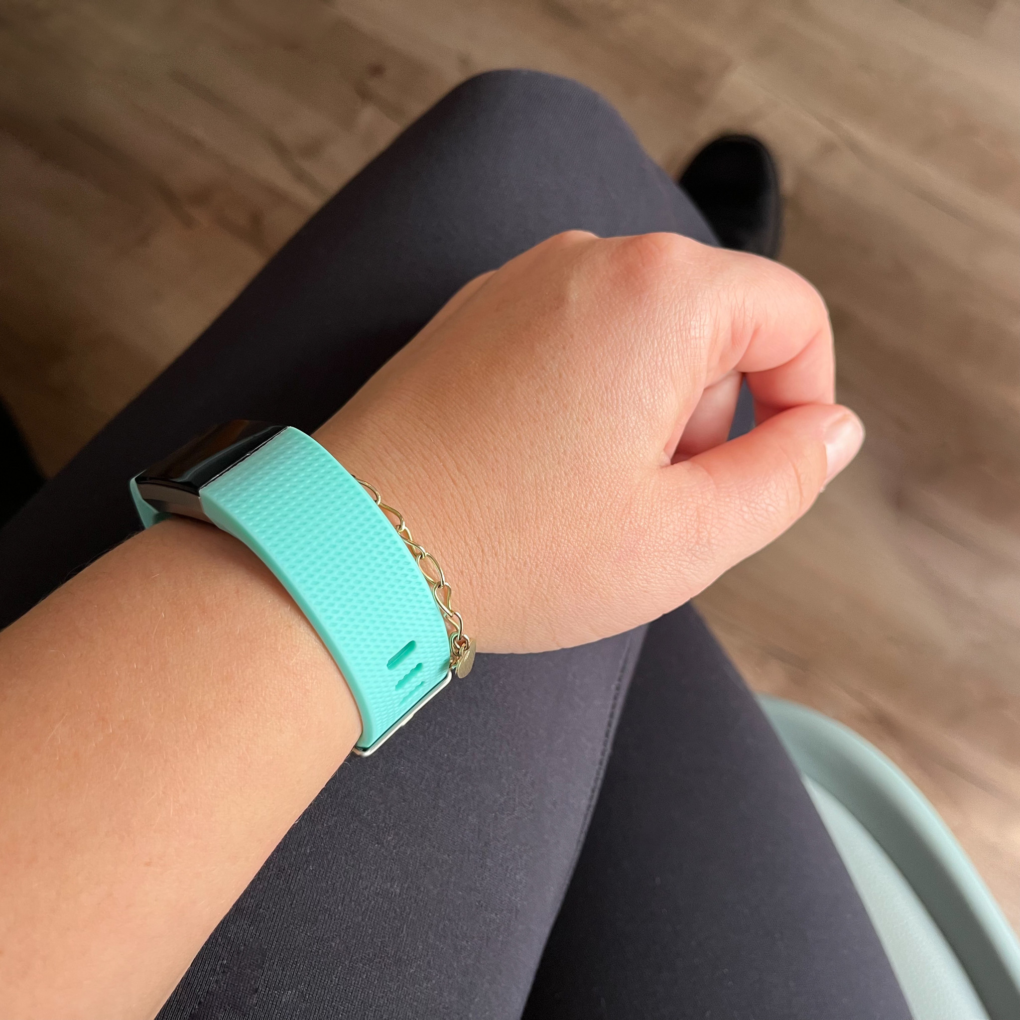 Correa deportiva para el Fitbit Charge 2 - verde azulado