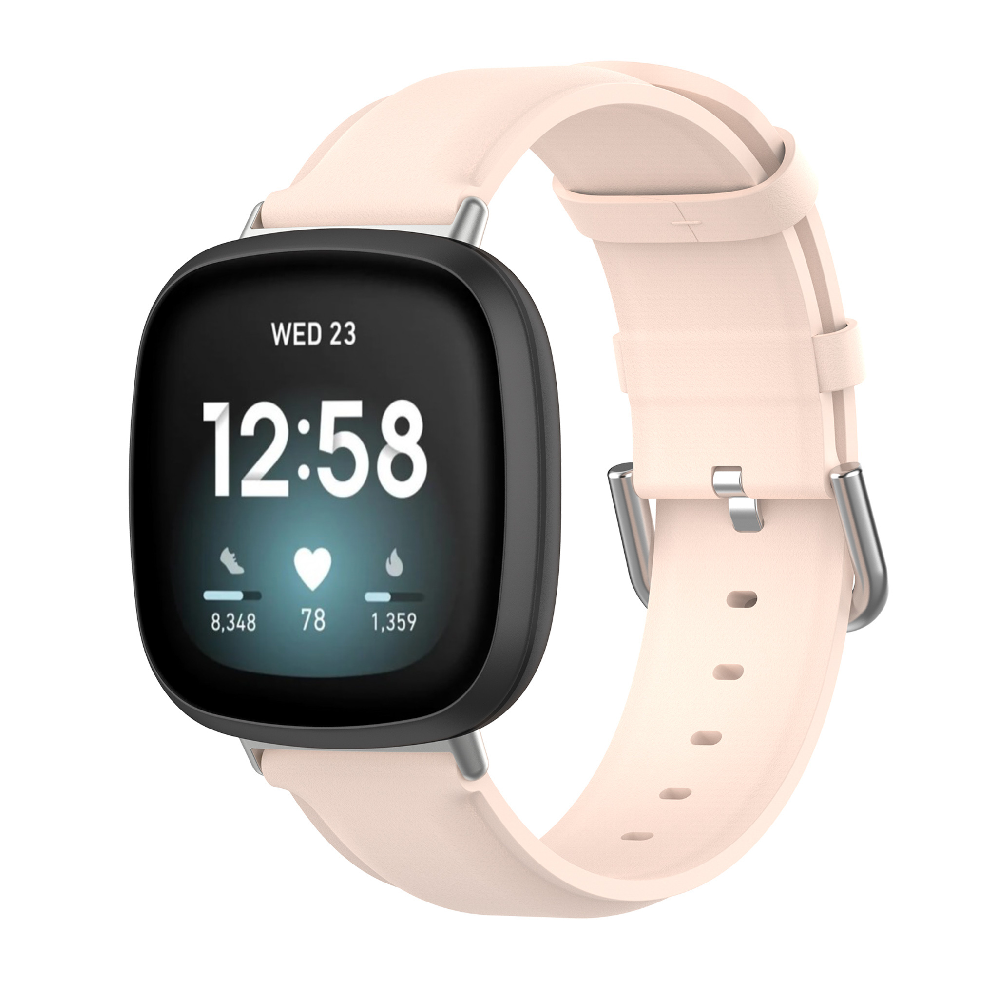  Fitbit Versa 3 / Sense correa de piel - rosa