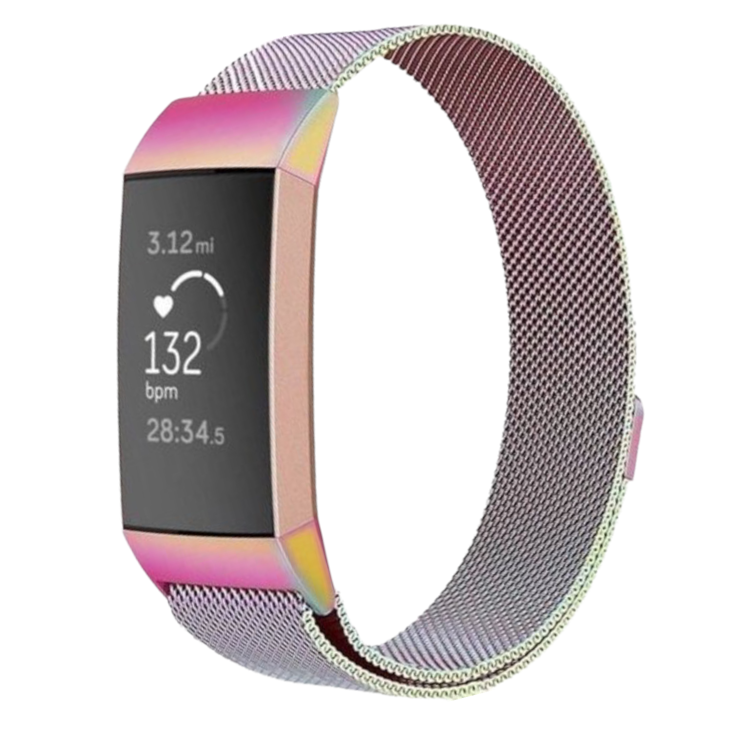  Fitbit Charge 3 &amp; 4 milanese banda - colorido
