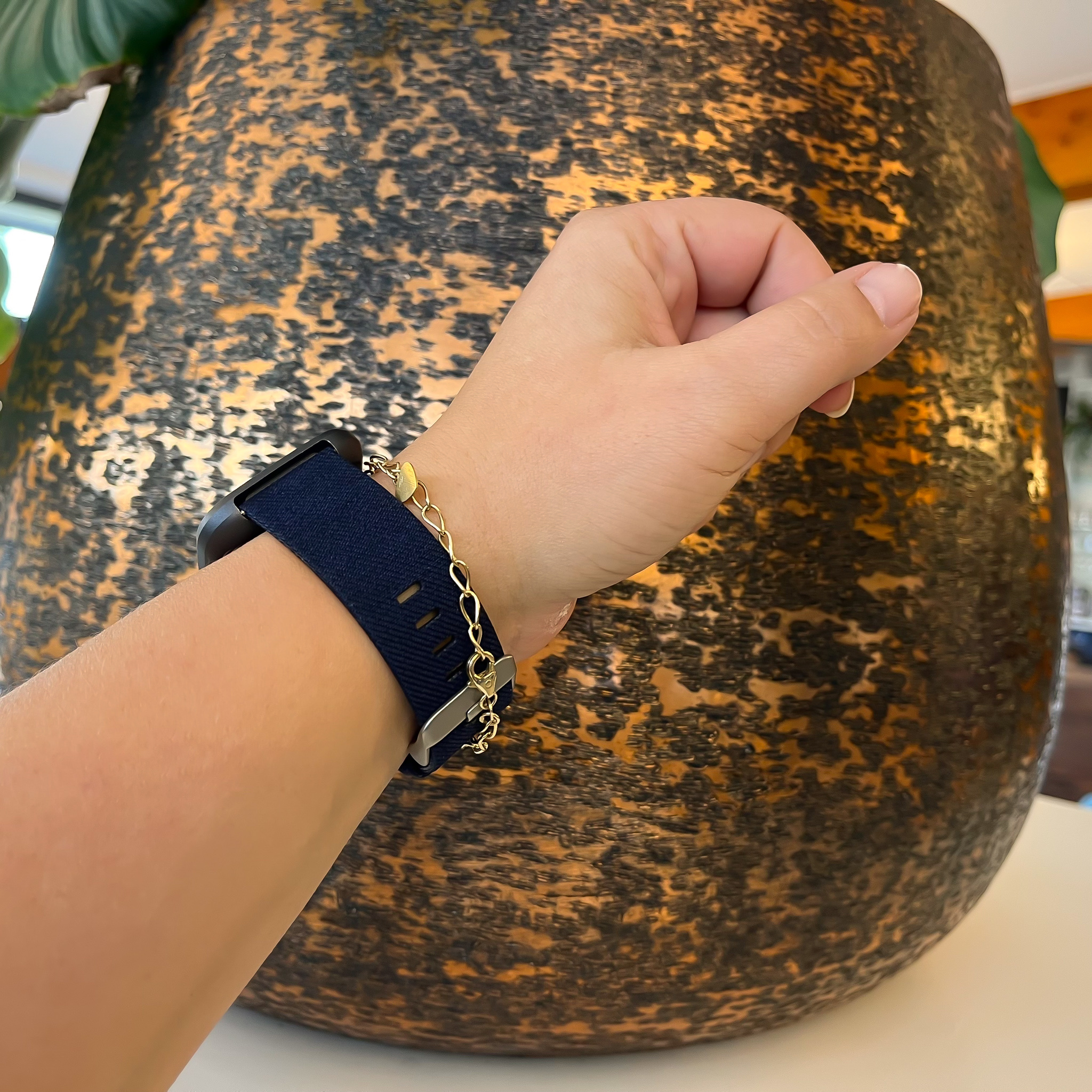 Correa de nailon con hebilla para el Fitbit Versa - azul