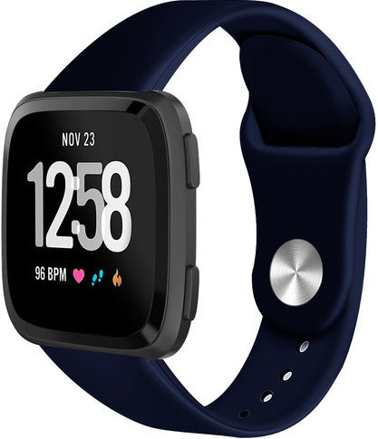 Correa deportiva de silicona para el Fitbit Versa - azul marino