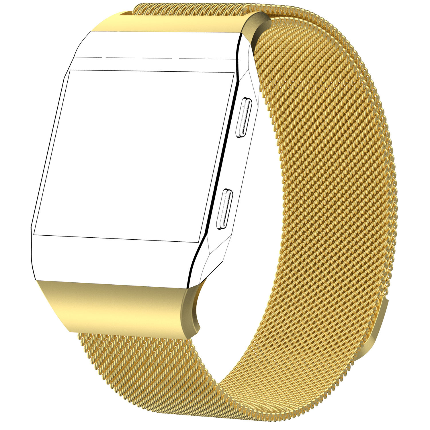 Correa Milanese loop para el Fitbit Ionic - oro
