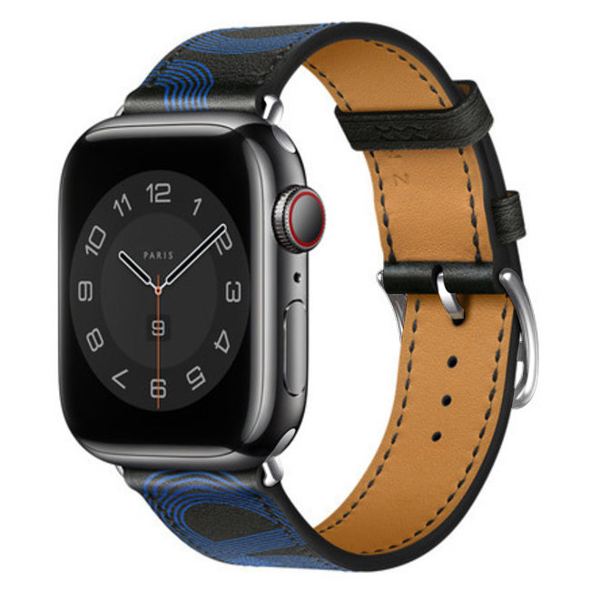 Apple Watch piel sing tour - negro azul
