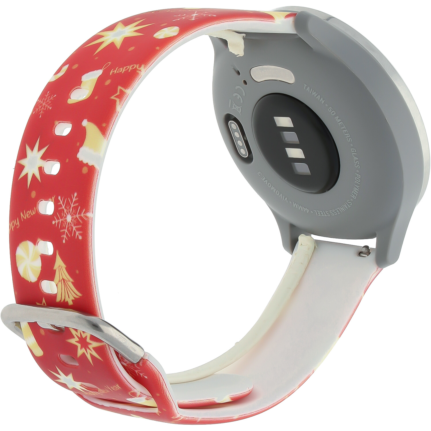 Correa deportiva estampada para el Samsung Galaxy Watch - Rojo Navidad